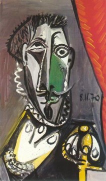company of captain reinier reael known as themeagre company Painting - Bust of a man 1970 Pablo Picasso